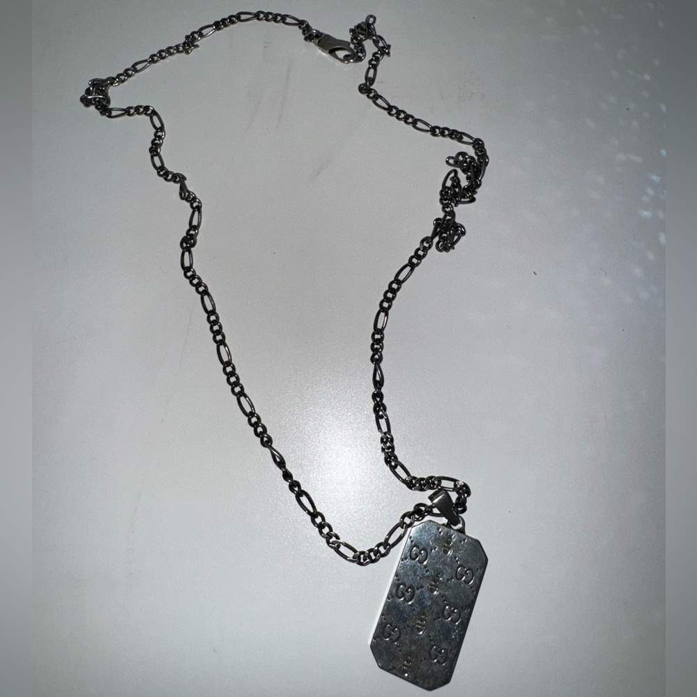 GUCCI dog tag necklace - Picture 1 of 4